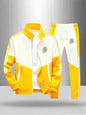Men's Colorblock Tracksuit 2-Piece Set