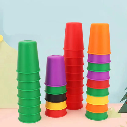 Montessori Mini Stack Cup Color Matching Game