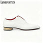 Gold Geometric Heel Patent Leather Mens Loafers Polished Glossy Upper Red Lining Formal Dress Shoes Embossed Gold Heel Loafers