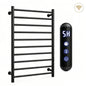 Brushed Gold Electric heated towel rack Heated towel warmer Towel radiator 10 Bars Bathroom Towel Dryer 80cm*50cm