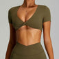 Sexy Backless Yoga Crop Top for Women