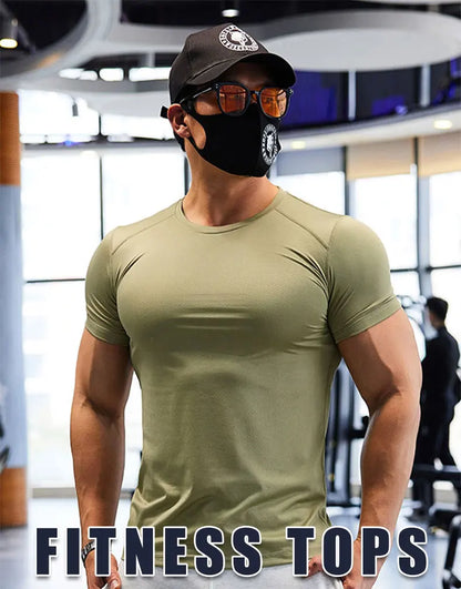 Man Plus Size Dry Fit Men's Sports T-shirts