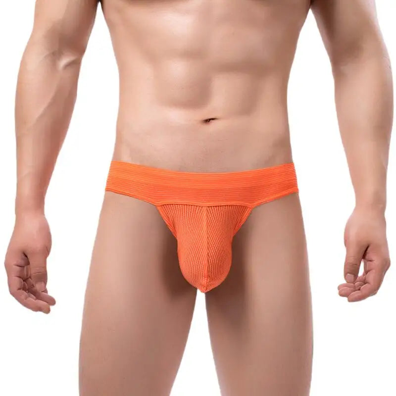 Sexy Men Low Rise Briefs Men's Penis Large U Convex Pouch Underwear Briefs Slips Male Panties Stretch Breathable Underpants