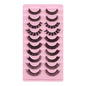10Pairs 3D Mink Lashes Russian Strip Lash Dramatic False Eyelashes Faux Cils Makeup Fake Eyelash Extension Maquiagem