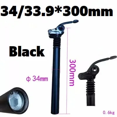 Electric Folding Bike E-Bike Shock Seatpost 25.4mm 27.2mm 28.6mm 31.8mm 33.9mm Bicycle Folding Flipped Shock Absorber Seat Post