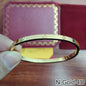 Rose Gold Silver Plated Diamond Studded Bangle Bracelet for Women 16 17 18 19 Size Fashion Jewelry Bracelets