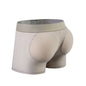 Men's Sexy Ice Mesh Breathable Butt Lift Boxer Briefs Underwear, Comfy Padded Underwear Boxer with Hip Pad Buttocks Boxer Trunk
