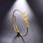 Personalized Name Bracelet for Women Men Custom Jewelry Stainless Steel Customized Bangle Gold Color Arabic Name Birthday Gifts