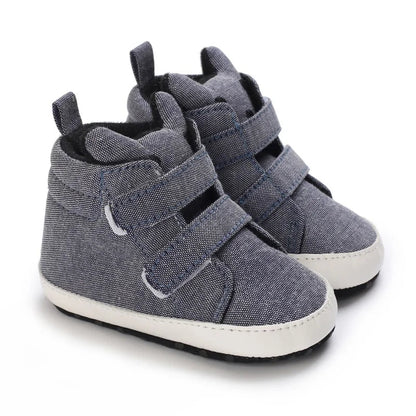 Baby Learning Walk Shoes, Striped PU Sports Shoes for Infants 0-18m