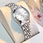 Women's Faceted Dial Quartz Bracelet Watch