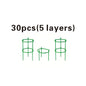 Adjustable Plant Climbing Frame Green Grid 5-15 Layer 30-90cm Lightweight Durable Gardening Stand for Home Garden