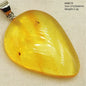 Natural Amber Pendant From Baltic Flower Yellow Amber Water Drop Women Men Jewelry Reiki Stone Women Men AAAAAAA