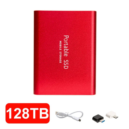 16TB High‑speed Portable External SSD USB 3.1 Type‑c External Hard