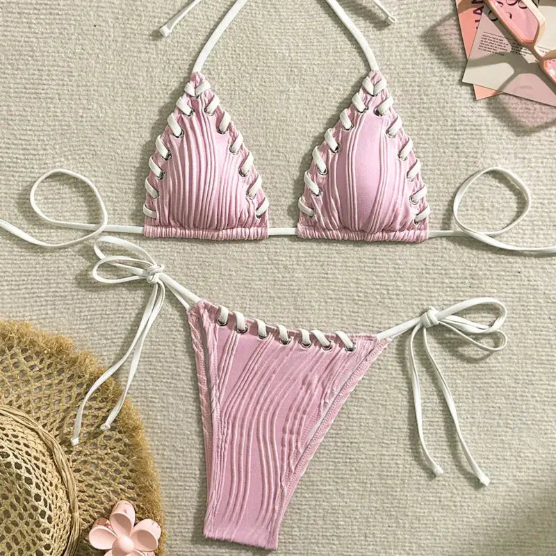 Two-Piece Swimsuit Women's Beachwear Set + Stylish & Premium