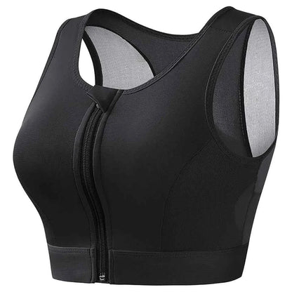 Plus Size Front Closure Sports Bra Tank Top