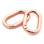 5pcs Metal Oval O Ring Spring Clasp Openable Round Carabiner Keychain Clips Hook Dog Chain DIY Jewelry Buckle