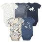 Newborn Boys Romper 2024 New Summer Cotton Baby Jumpsuit Infant Soft Baby 5 pieces Cartoon Baby Boy Clothes 0 to 24 Months