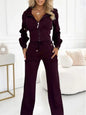 Autumn Winter Hooded Zipper 2 Piece Sweatsuit Women Casual Sets