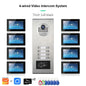ANJIELO 2-12 Units Apartment Doorbell Video Intercom System Digital Frame Background Music Detection Preview NEW 2026