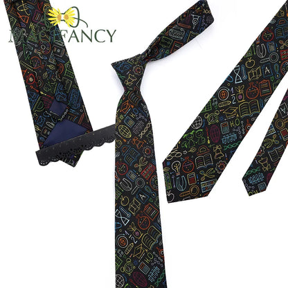 100%Cotton 8cm Tie Math Sciences Astronomy Physical Chemistry