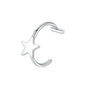 1PC Stainless Steel Fake Nose Ring Hoop Septum Rings Non-Pierced C