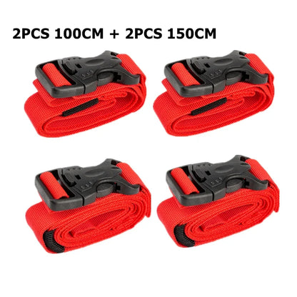 4/2/1pcs Cargo Tie Luggage Lash Belt Strap Buckle Camping Nylon Travel