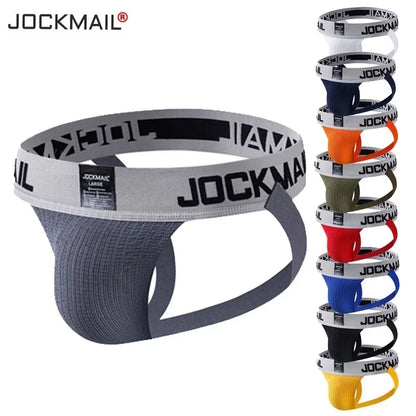 Men Briefs Sexy Jockstrap Thong Soft Athletic Supporters Men Sport Gay Underwear Jockstrap Athletic Jocks Pouch Cuecas Man