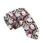 Fashion skull 3D printed tie art design personality tie adult 8cm wide polyester slim shirt suit party accessories