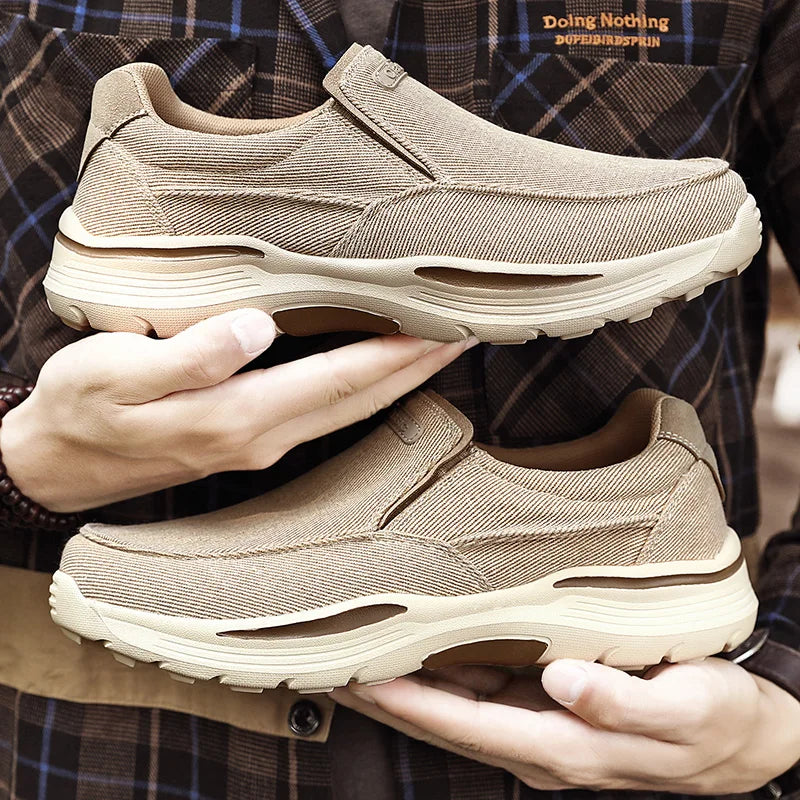 Men's Shoes Comfortable Canvas Shoes Breathable Loafers Men's Walking Sports Shoes Men's Trendy Casual Sports Shoes