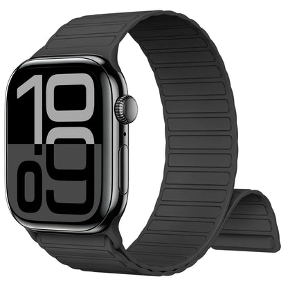 Silicone Strap For Apple Watch 46mm 42mm 49mm Magnetic Band For iWatch Ultra 3 2 Series 12 11 10 9 8 7 6 5 SE Bracelet Correa