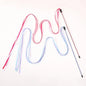 Long Ribbon Interactive Cat Toy Satin Ribbon Cat Teaser Rod Toy Kitten Playing Teaser Wand Pet Toy