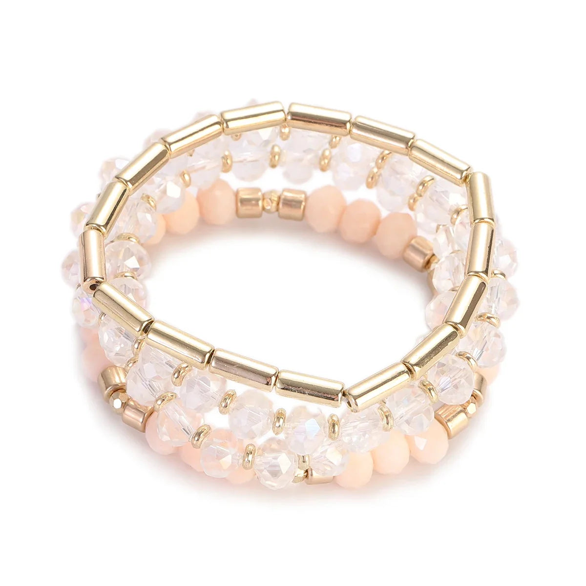 3pcs Boho Bohemian Pink Butterfly Pendant Charm Beads Bracelets Set For Women Stone Wristband Bracelet Bangles Pulseras Feminina