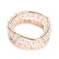 3pcs Boho Bohemian Pink Butterfly Pendant Charm Beads Bracelets Set For Women Stone Wristband Bracelet Bangles Pulseras Feminina