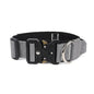 Padded Tactical Dog Collar Heavy Duty, Soft Neoprene Adjustable Nylon with Metal Buckle for Large Medium Dogs