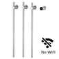 Modern Electric Heated Towel Rack Wall Mounted Bathroom Towel Warmer Heated Towel Rail Heater 3Bars Stainless Steel 220V/110V