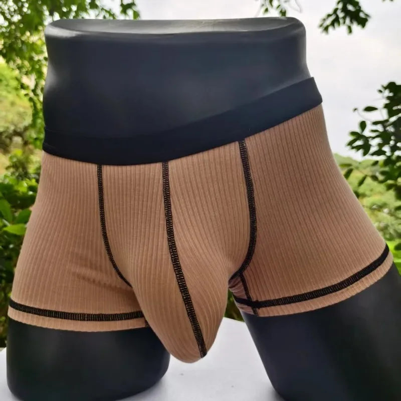 Mens High Elasticity Stretch Boxer Shorts Large Pockets Loose Fit Quick Dry Soft Breathable Summer Fashionable Casual Underwear