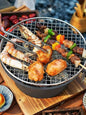 Durable High‑Temperature Resistant Cast Iron Charcoal Burner Complete BBQ Grill Stove Smokeless Portable Heating & Tea Making Stove Vintage Old‑Fashioned Design For Backyard Patio Home Garden Holiday Gift