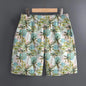 Men's Hawaiian 3D Summer Cool Leaf Pattern Beach Shorts Quick Dry Outdoor Leisure Sports Shorts Fashion Men's Shorts