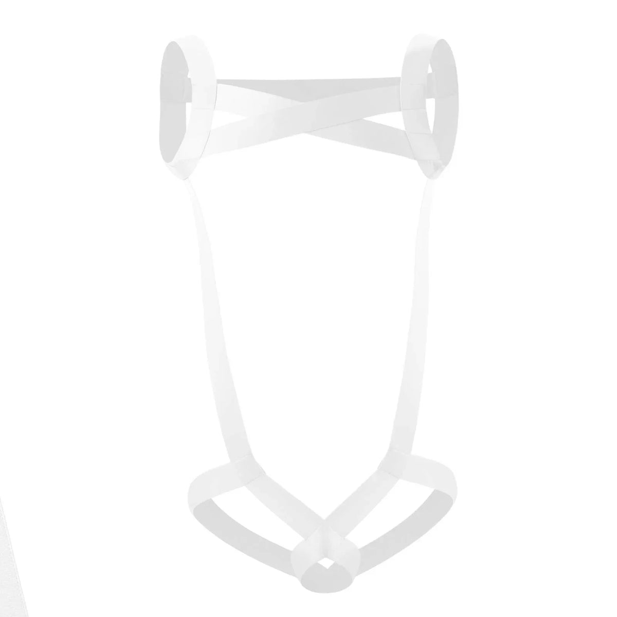 CLEVER-MENMODE Sexy Lingerie Men's Harness Chest Bodysuit Hollow Out Bondage Elastic Penis Ring Hole Erotic Costume