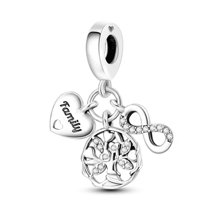 Charms Bead 925 Sterling Silver Pink Butterfly Luminous Firefly Dangle