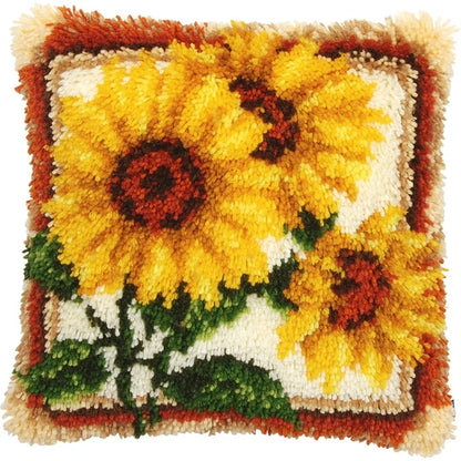 Knot Pillow Package Latch Hook Kit Cushion Pillowcase Kussen Set For Needlework DIY Butterfly Flower Plant Series Latch Hook Kit