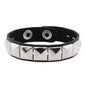 Punk Bracelets PU Leather Studded Bracelet Adjustable Goth Cuff Bracelet Gothic Rivet Buckle Wristband for Men Women Emo Jewelry