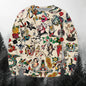 Men's Sweatshirts 3d Characters And Animal Graphic Long Sleeve Printed T-Shirts Loose O-Neck Hoodies Oversized Men Clothing Tops