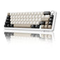 ATTACK SHARK X66 65% Wireless Mechanical Keyboard with Knob, 66 Keys Tri Mode Gasket Hot Swap RGB Gaming Keyboard 60 Percent,PBT