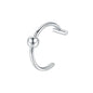 1PC Stainless Steel Fake Nose Ring Hoop Septum Rings Non-Pierced C