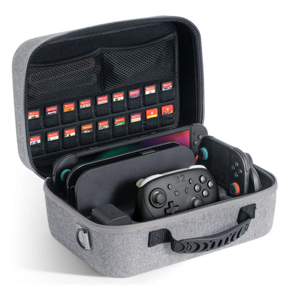 STARTRC GAMES Hard Shell Portable Travel Carry Bag for Switch 2, Pro Controller, 18 Game Cards and Other Accessories