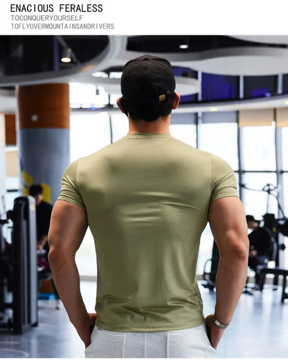 Man Plus Size Dry Fit Men's Sports T-shirts