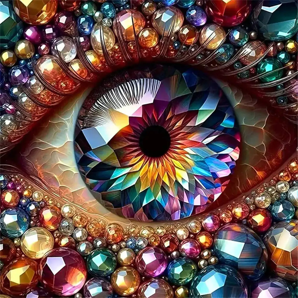 Momoart DIY Diamond Painting Eye Portrait DIY Mosaic New Arrival Full Square Round Diamond Embroidery Handmade Gift