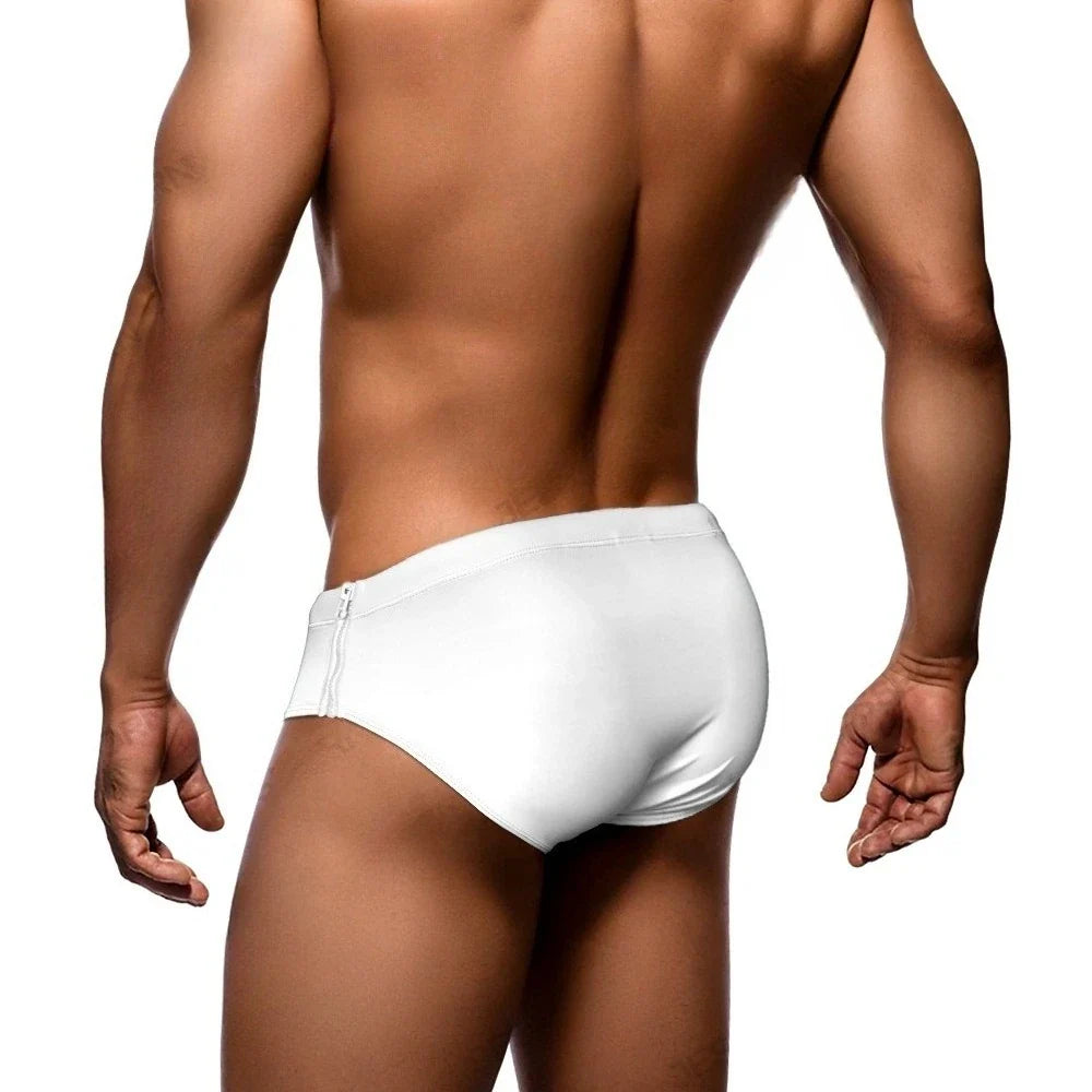 2025 Bilateral Zipper Men's Triangle Swimsuit