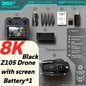 Lenovo Z105 GPS Foldable Drone 8K Dual Camera Brushless Optical Flow 4.3" Screen RC 15Mins Flight FPV Quadcopter Drone